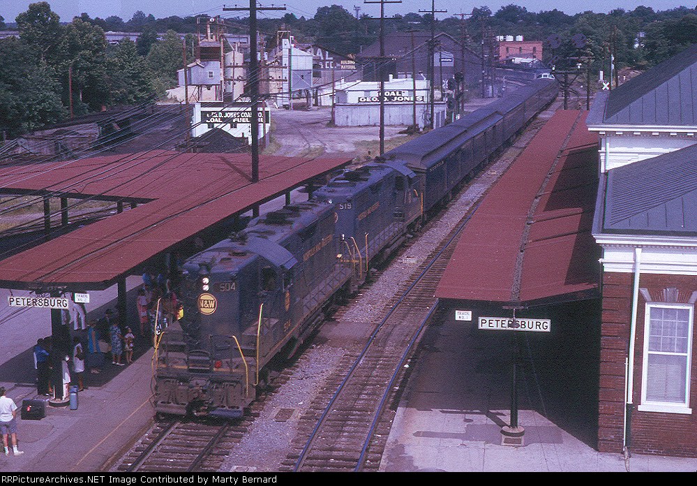 The Pocahontas Making a Station Stop